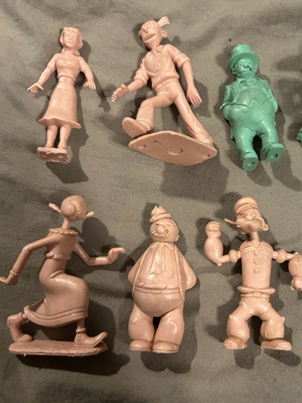 Vintage Marx bros comic book character dime store 50’s Kids Toy Figure Set.